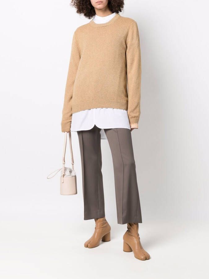 Maison Margiela Trui met ronde hals Beige