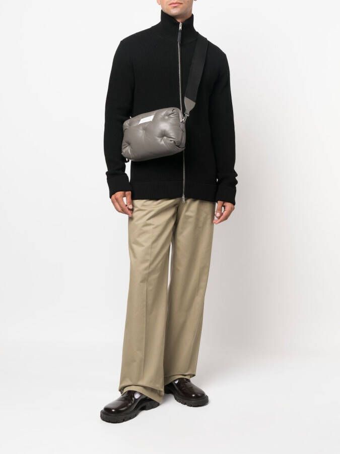 Maison Margiela Geribbeld vest Zwart