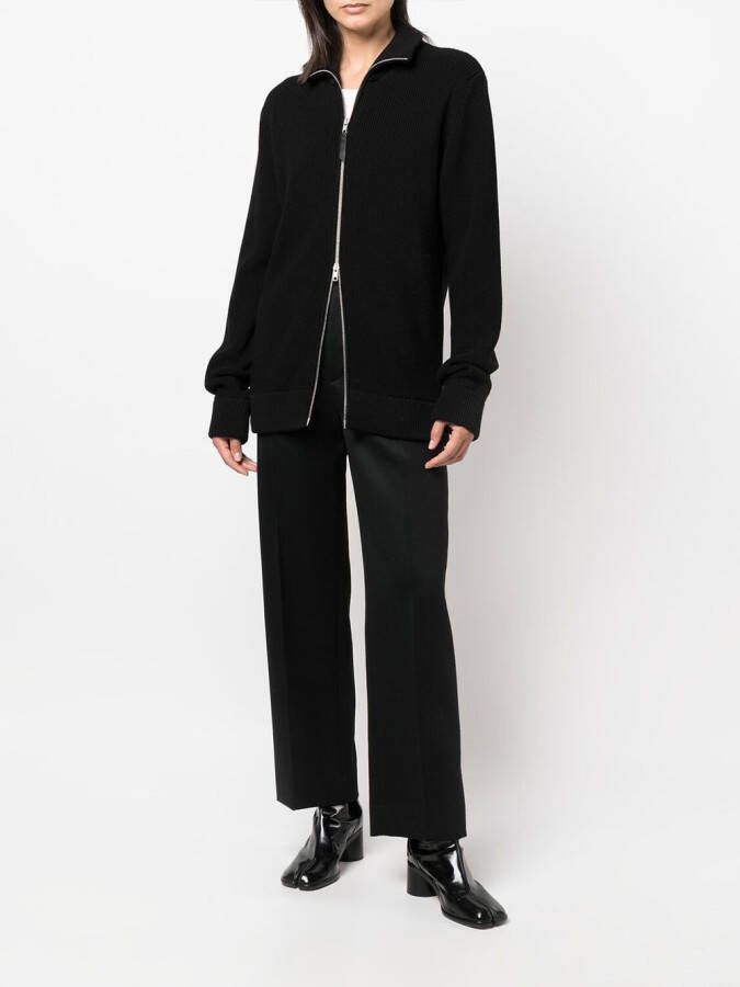 Maison Margiela Geribbeld vest Zwart