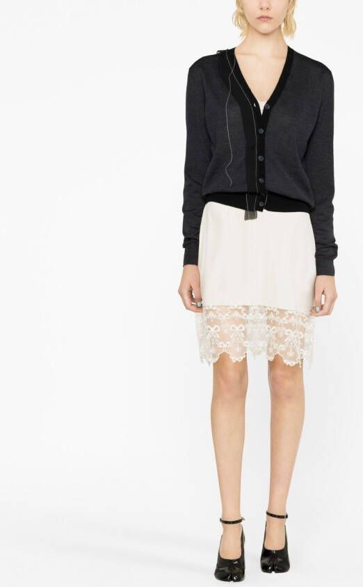 Maison Margiela Work-In-Progress vest van wolblend Zwart