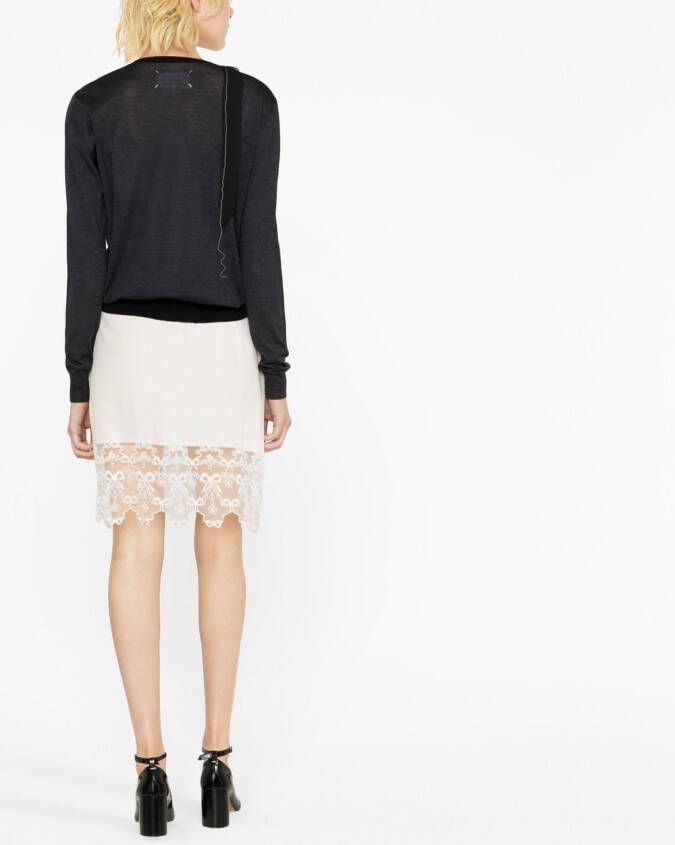 Maison Margiela Work-In-Progress vest van wolblend Zwart