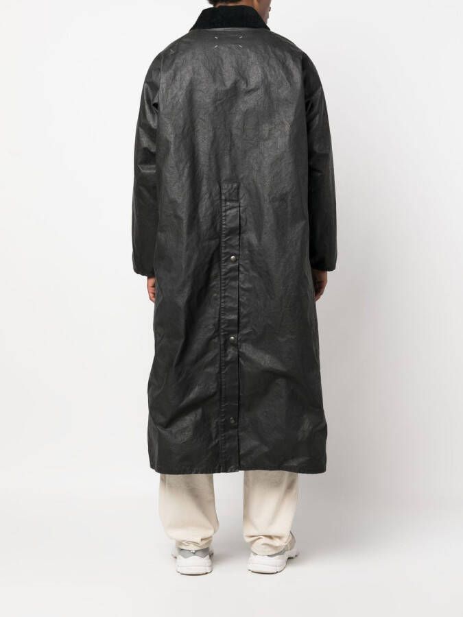 Maison Margiela Gecoate trenchcoat Zwart