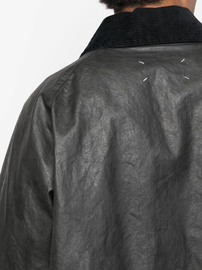 Maison Margiela Gecoate trenchcoat Zwart