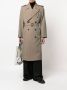 Maison Margiela Wollen trenchcoat met dubbele rij knopen Groen - Thumbnail 2