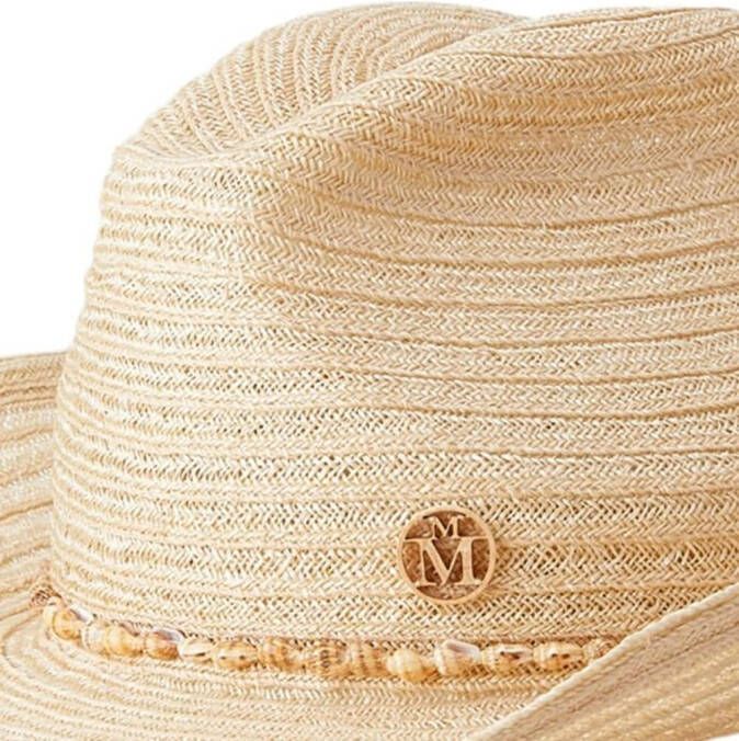 Maison Michel Fedora hoed Beige