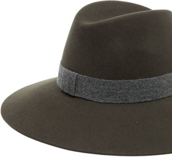Maison Michel Fedora hoed Groen