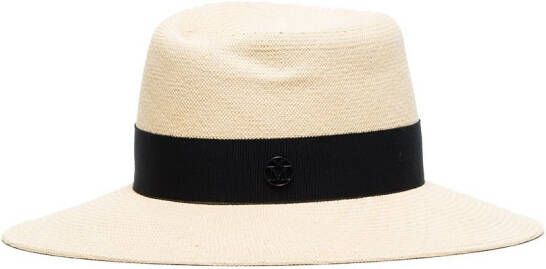 Maison Michel Fedora hoed Beige