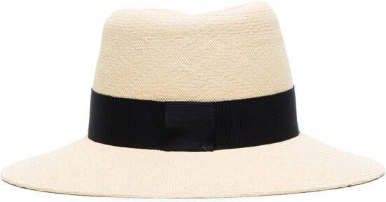 Maison Michel Fedora hoed Beige