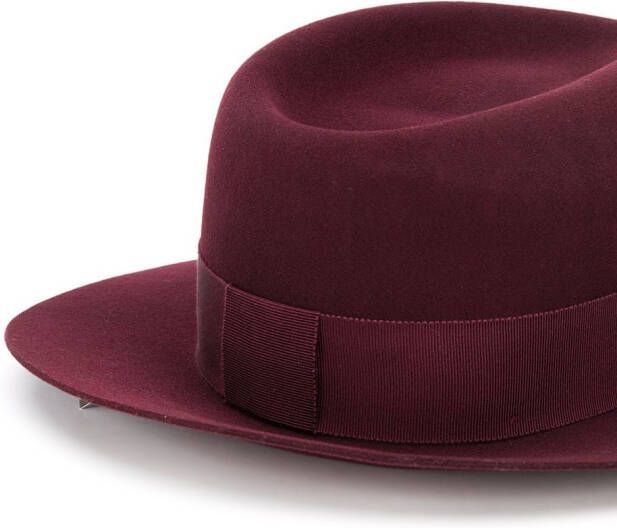 Maison Michel Andre fedora hoed Rood