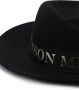 Maison Michel Fedora hoed met logoband Zwart - Thumbnail 5
