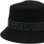 Maison Michel Fedora hoed met spikes Zwart - Thumbnail 2