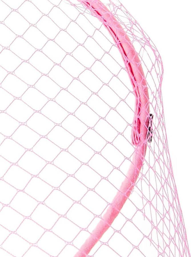 Maison Michel Haarband met sluier Roze