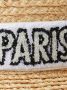 Maison Michel Henrietta logo-print straw hat Beige - Thumbnail 2