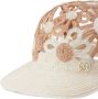 Maison Michel Hoed met bloemenprint Beige - Thumbnail 2
