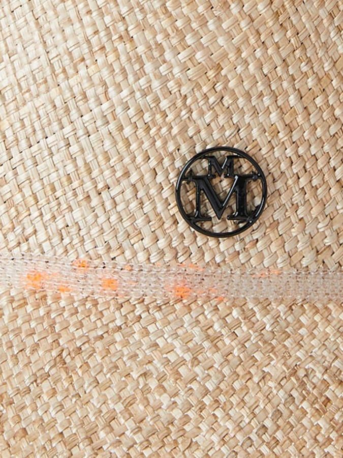 Maison Michel Hoed met raffia Beige