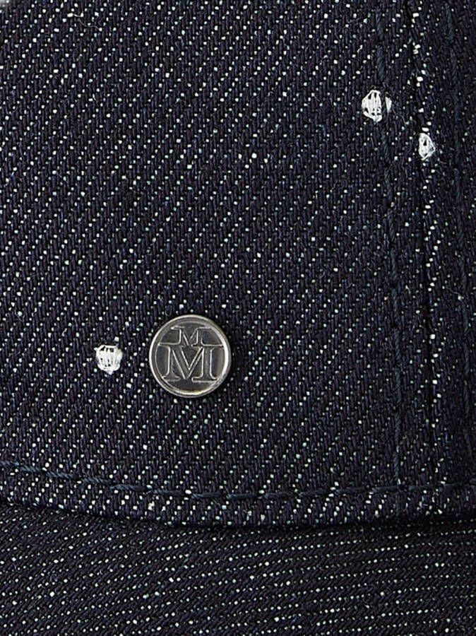 Maison Michel Mara denim hat Blauw