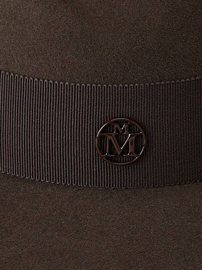 Maison Michel Virginie felt Fedora hat Bruin