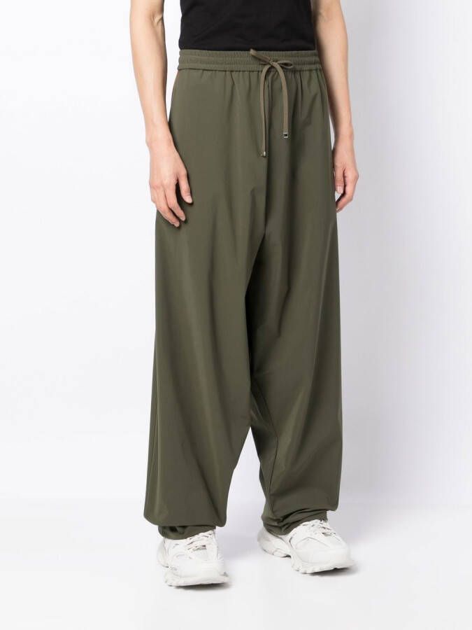 Maison MIHARA YASUHIRO Broek met trekkoord Groen