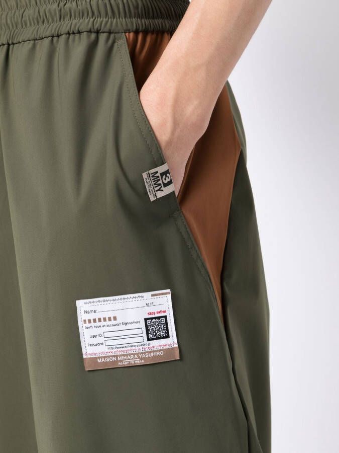 Maison MIHARA YASUHIRO Broek met trekkoord Groen