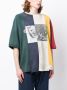 Maison Mihara Yasuhiro T-shirt met colourblocking Blauw - Thumbnail 3