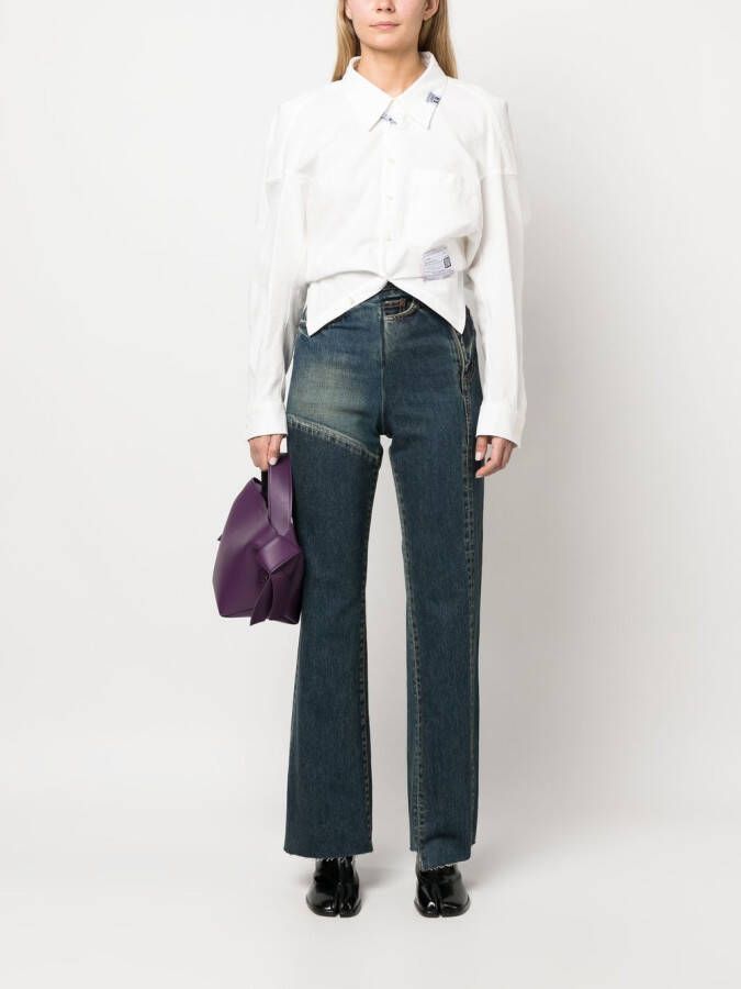 Maison MIHARA YASUHIRO Asymmetrische broek Blauw