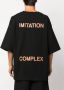 Maison Mihara Yasuhiro T-shirt met geborduurd logo Zwart - Thumbnail 4