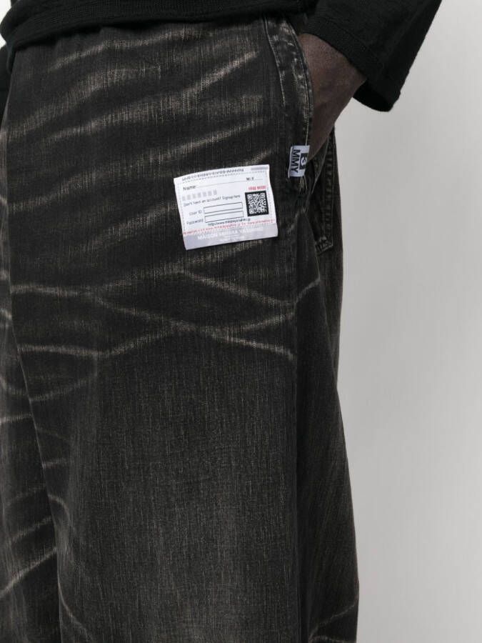 Maison MIHARA YASUHIRO Jeans met wijde pijpen Zwart