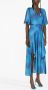 Maje Satijnen midi-jurk met uitgesneden details Blauw - Thumbnail 1