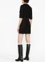 Maje Mini-jurk met V-hals Zwart - Thumbnail 4