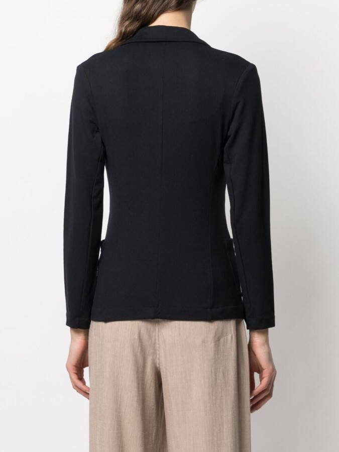 Majestic Filatures Blazer met enkele rij knopen Blauw