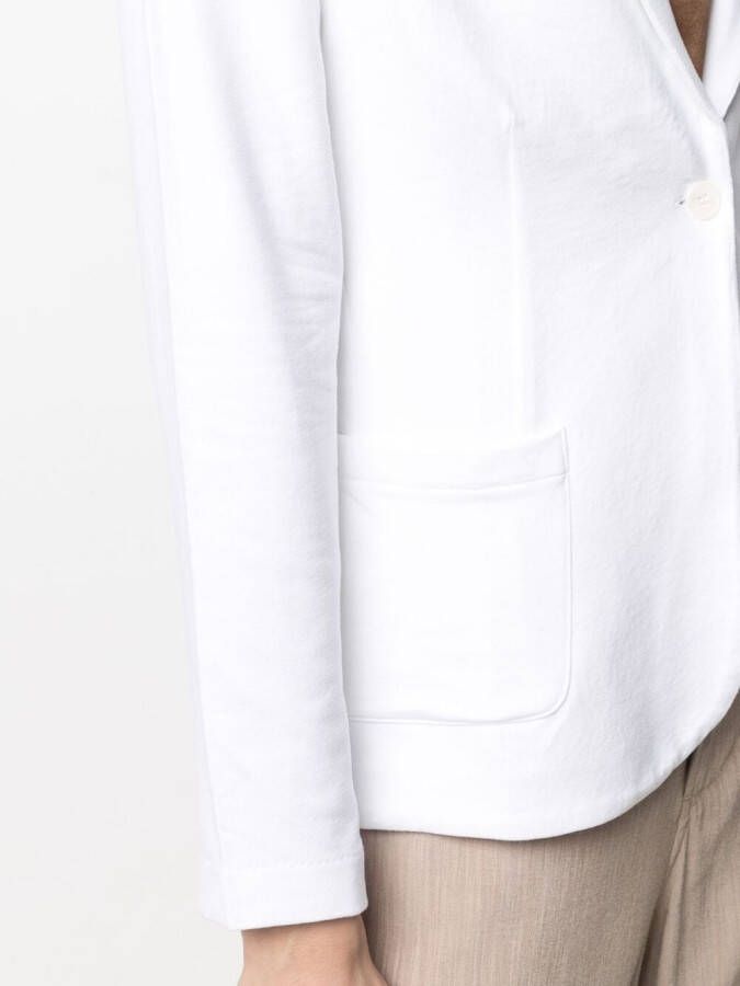 Majestic Filatures Blazer met enkele rij knopen Wit