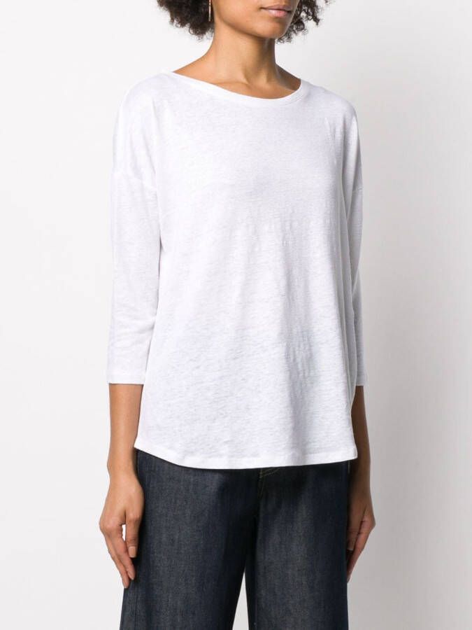 Majestic Filatures Boxy T-shirt Wit