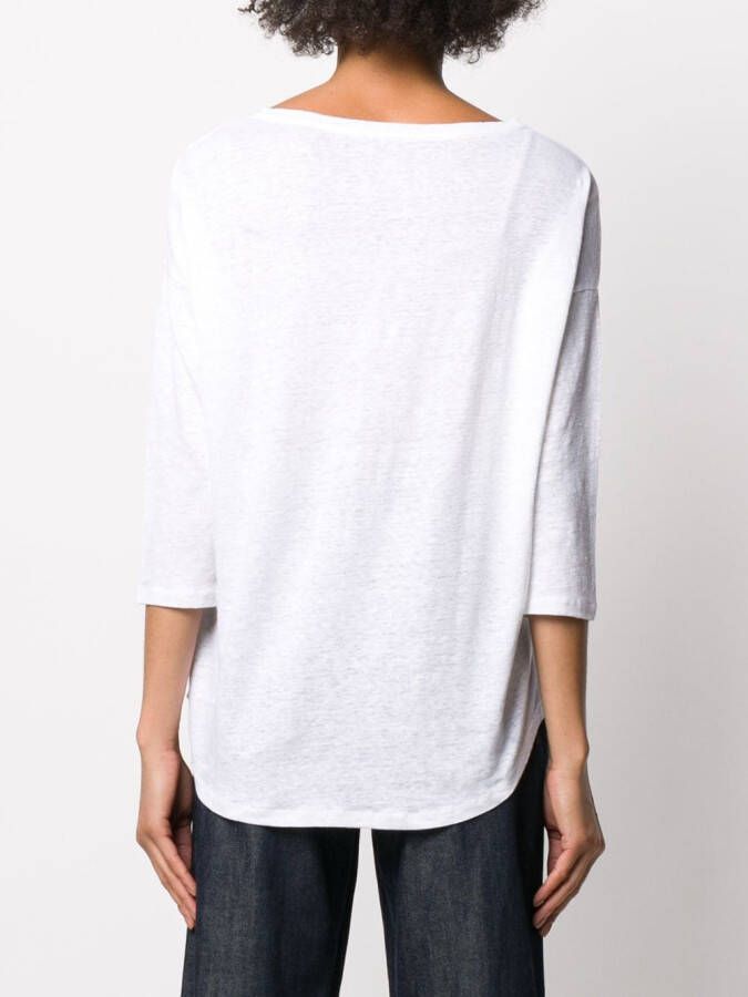 Majestic Filatures Boxy T-shirt Wit
