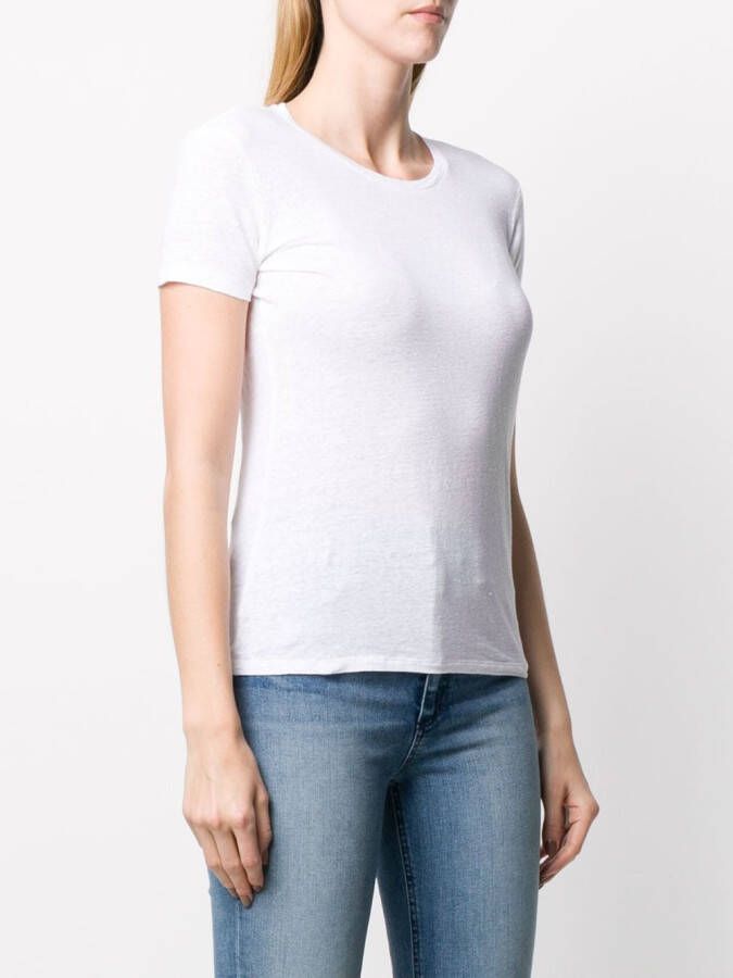 Majestic Filatures Effen T-shirt Wit