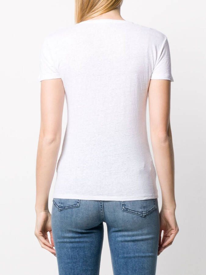 Majestic Filatures Effen T-shirt Wit