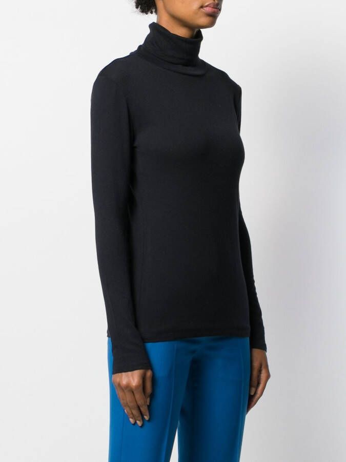 Majestic Filatures Gebreide top Blauw