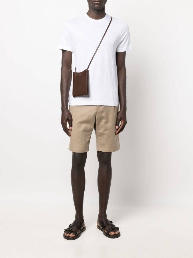 Majestic Filatures Getailleerd T-shirt Wit