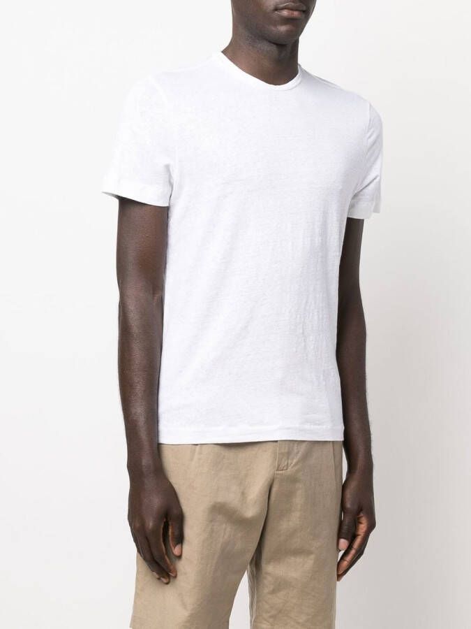 Majestic Filatures Getailleerd T-shirt Wit