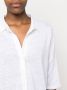 Majestic Filatures Linnen blouse Wit - Thumbnail 5