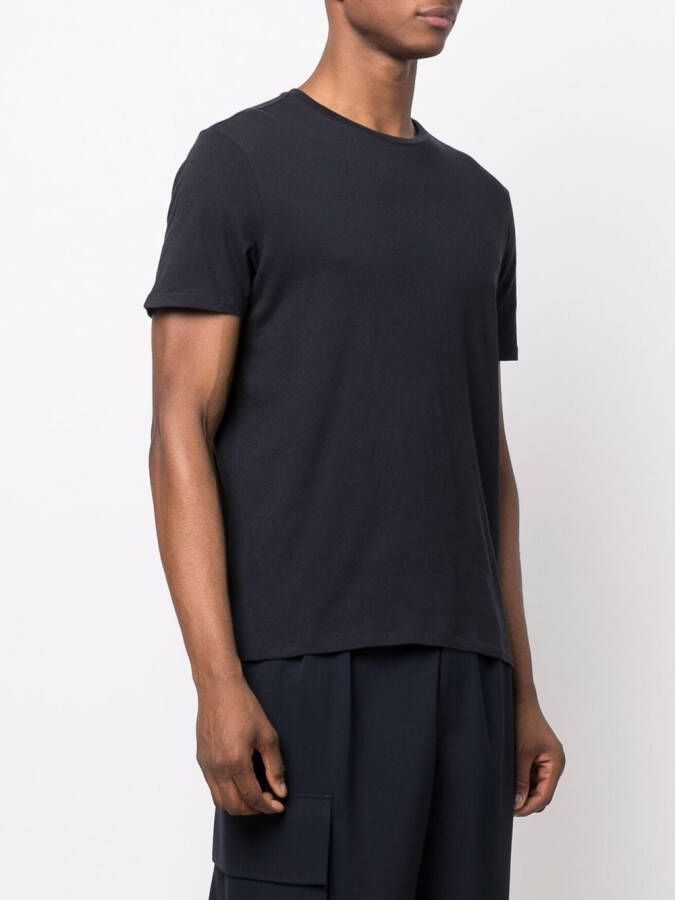 Majestic Filatures Katoenen T-shirt Blauw