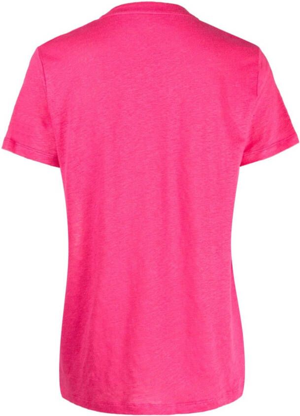 Majestic Filatures Linnen T-shirt Roze
