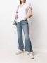 Majestic Filatures T-shirt met diepe ronde hals van linnenblend Wit - Thumbnail 2