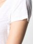 Majestic Filatures T-shirt met diepe ronde hals van linnenblend Wit - Thumbnail 5