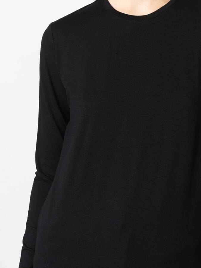 Majestic Filatures T-shirt met lange mouwen Zwart