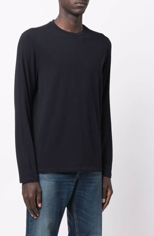 Majestic Filatures T-shirt met lange mouwen Blauw