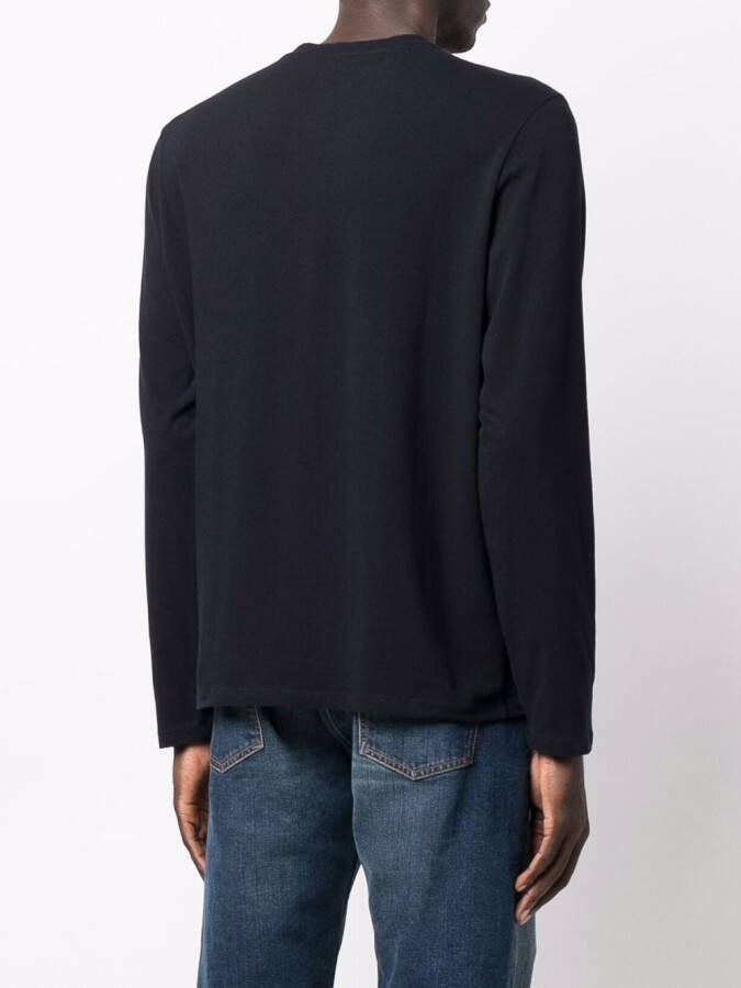 Majestic Filatures T-shirt met lange mouwen Blauw