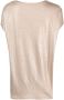 Majestic Filatures T-shirt met metallic afwerking Beige - Thumbnail 2