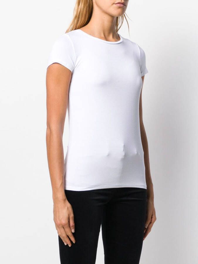 Majestic Filatures T-shirt met ronde hals Wit