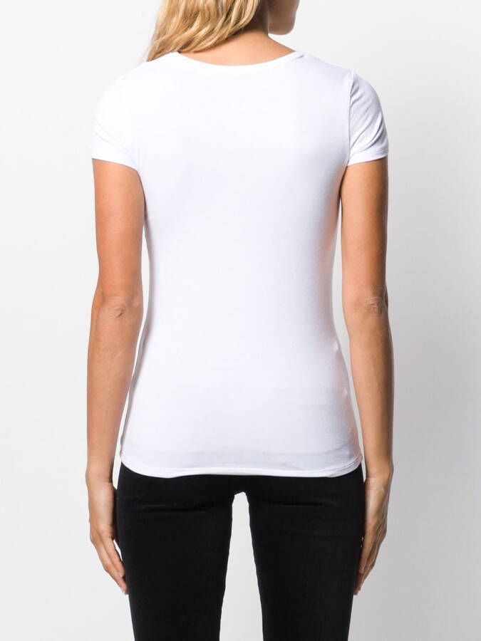 Majestic Filatures T-shirt met ronde hals Wit