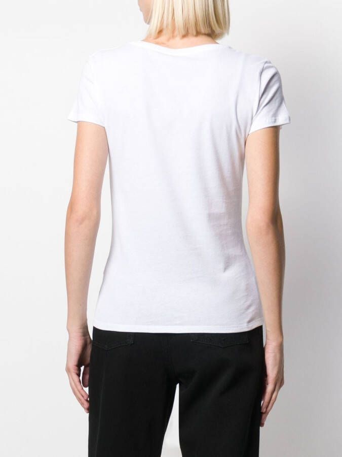 Majestic Filatures T-shirt met ronde hals Wit